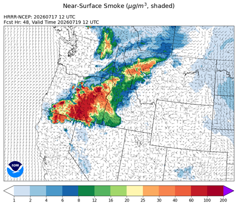 Wildfire Smoke Air Quality Update: July 17, 2026 at 2:30 p.m.