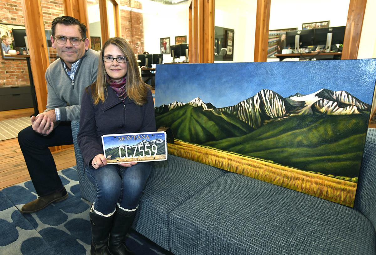 Artist Hadley Ferguson S Latest Canvas A Custom Montana License