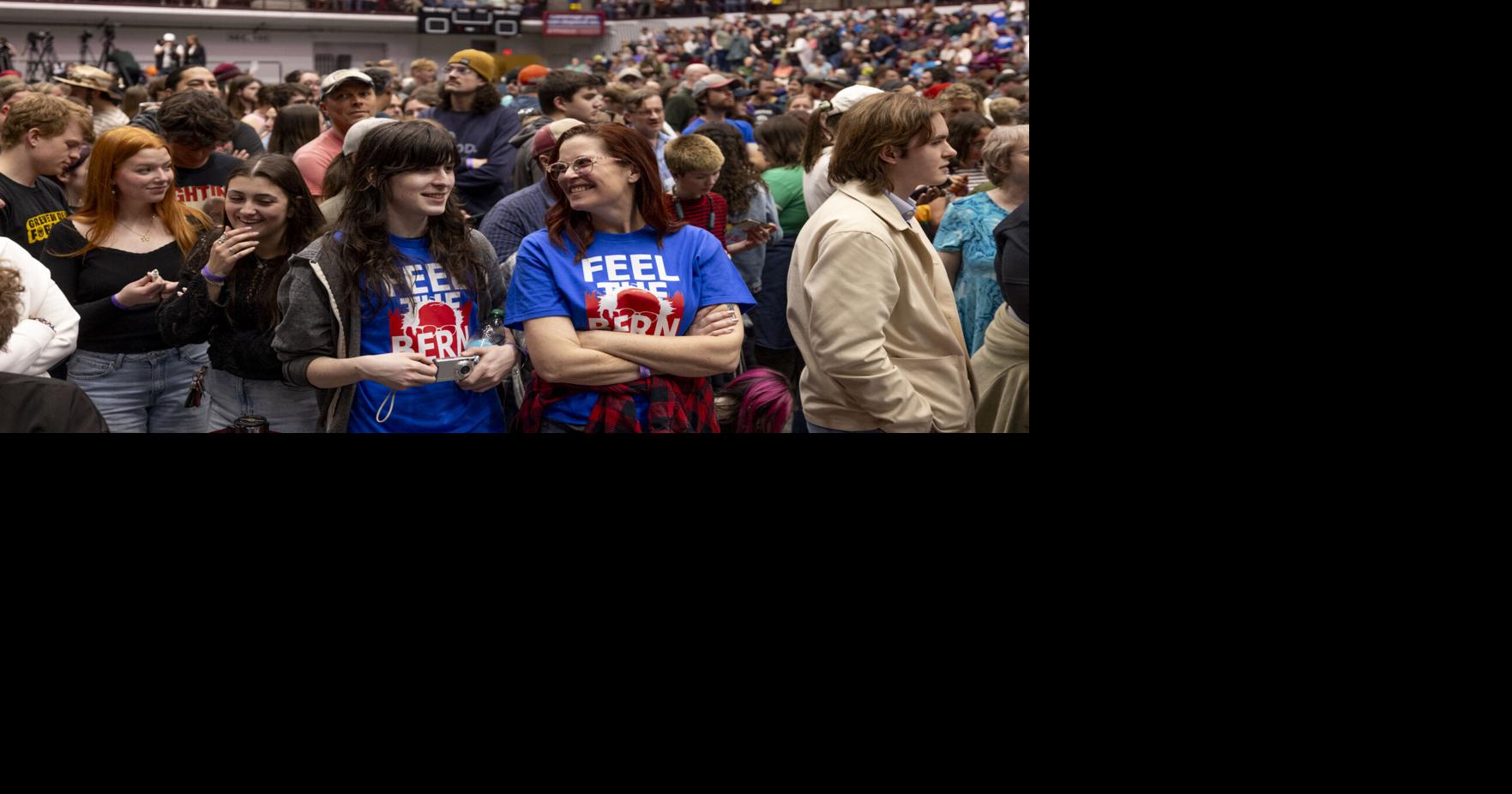 Thousands rally for Bernie Sanders, AOC