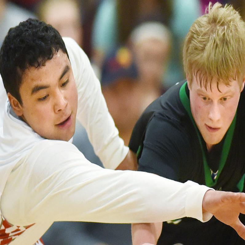 Western C Boys Basketball Arlee Manhattan Christian Crash Into