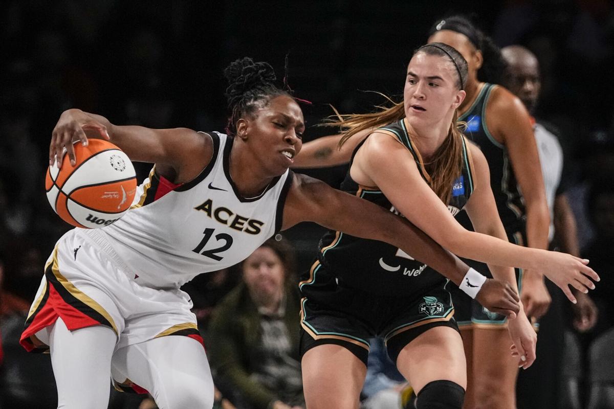 Aces rout Liberty 104-76, take 2-0 series lead in WNBA Finals