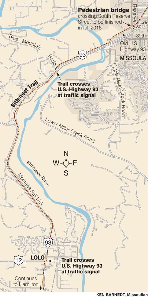 Bitterroot Bike Trail Map Bitterroot Trail From Lolo To Missoula | | Missoulian.com