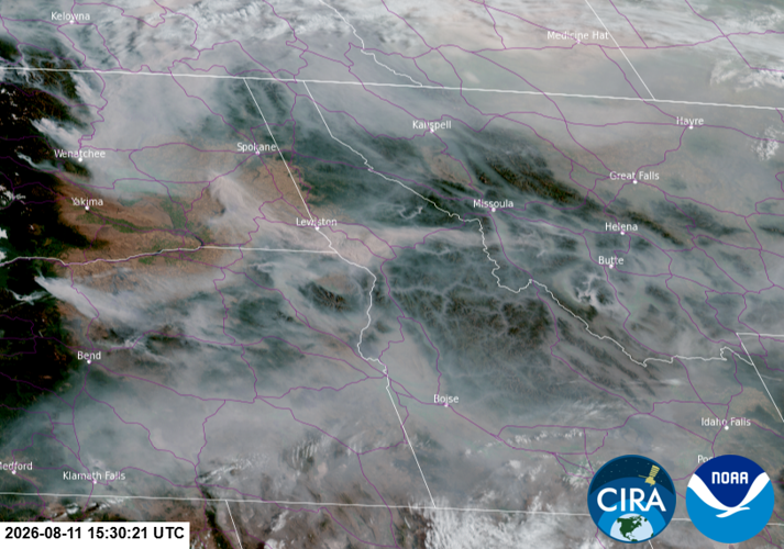 Wildfire Smoke Air Quality Update: August 11, 2026 at 10:30 a.m.