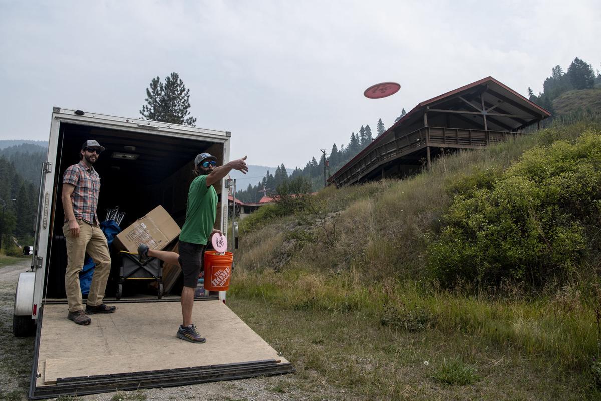 Marshall Mountain celebration setup
