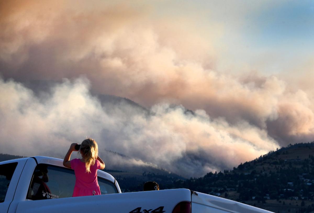 Lolo Peak Fire calmer Sunday, smoke levels may increase