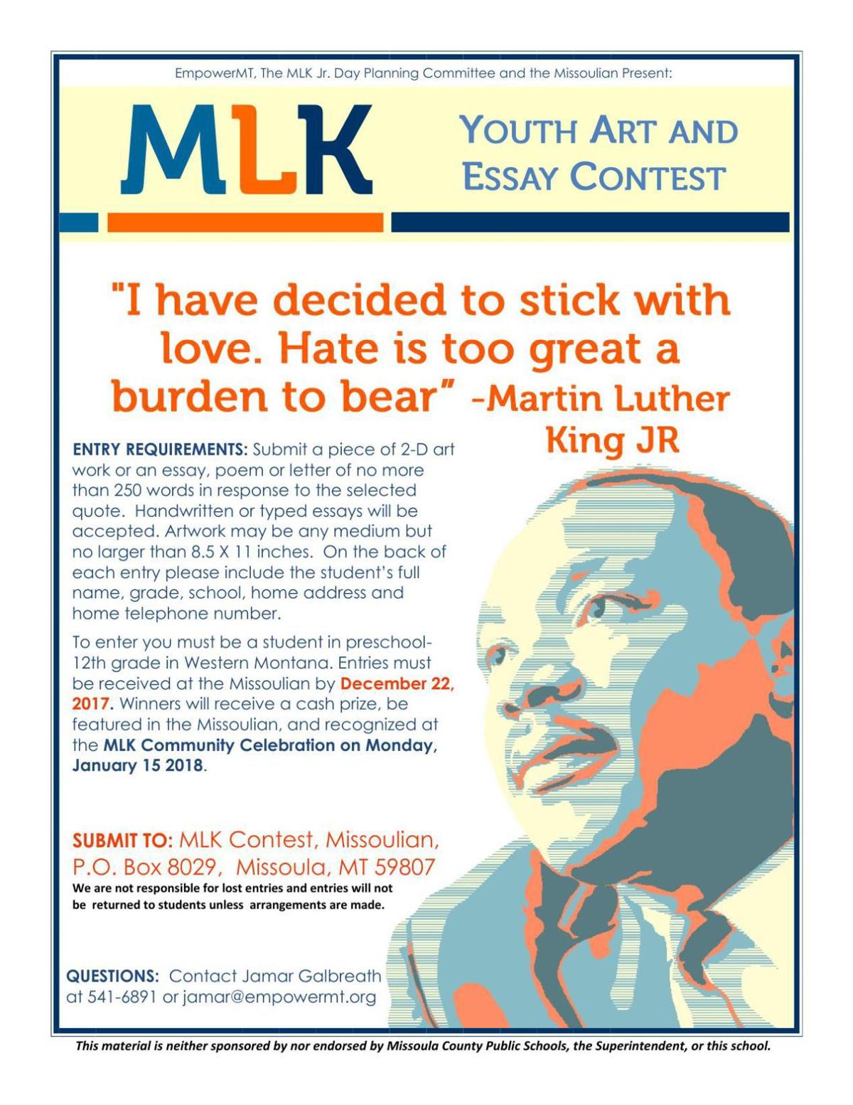 Essay On My Mother In English Download Pdf Mlk Jr Day High School Persuasive Essay Topics also Essay About English Language Mlk Jr Day Missouliancom Business Ethics Essays