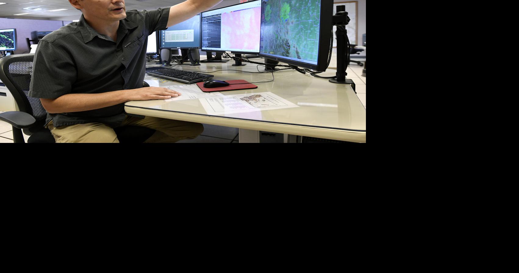 National Weather Service's Marty Whitmore and crew predict weather for