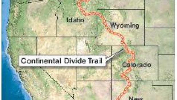 Continental Divide Trail Map Missoulian Com