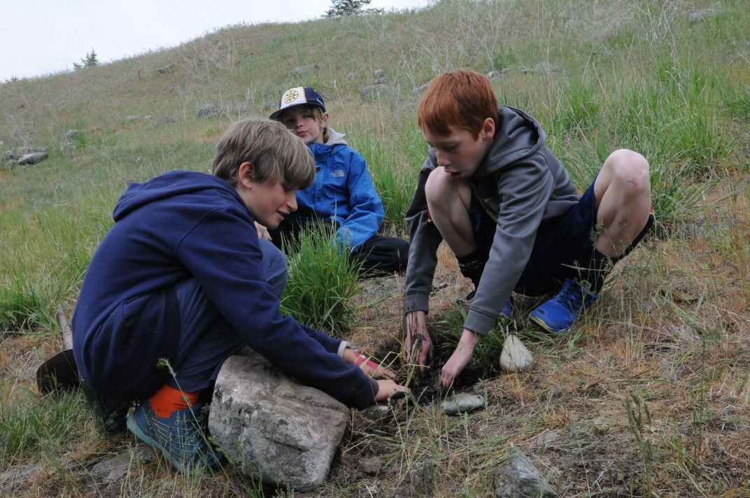 Rattlesnake Elementary students reforest their namesake creek