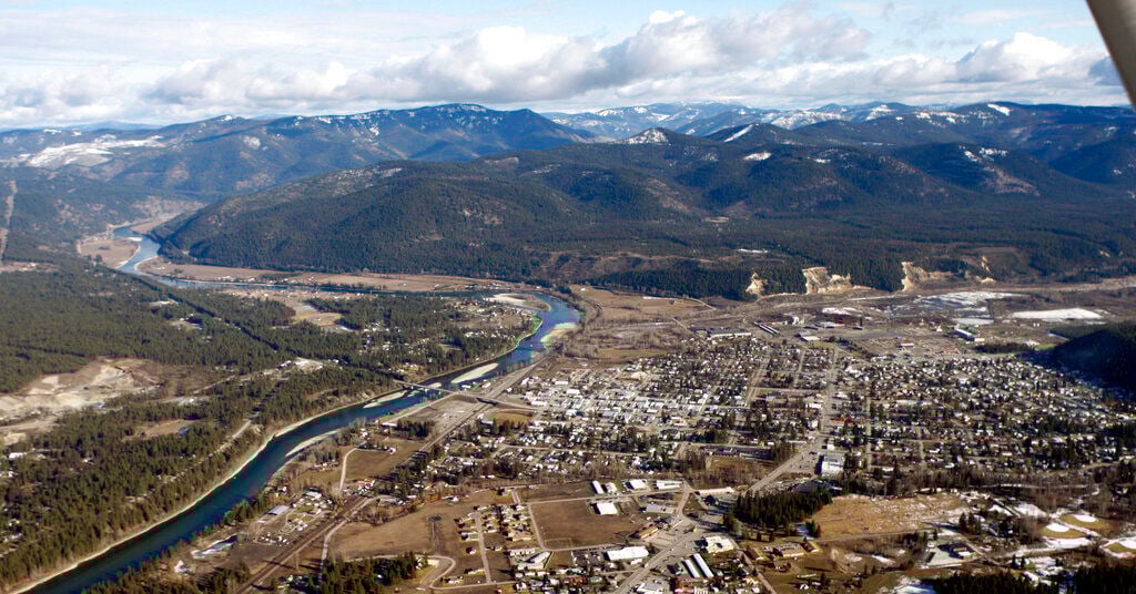 Aerial view of Libby