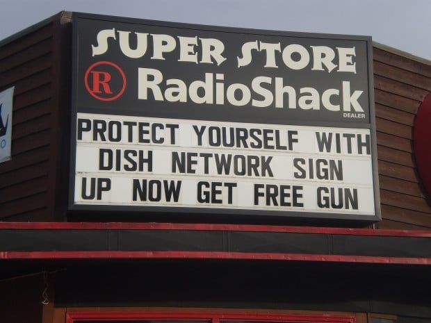 Hamilton Radio Shack offers free gun with new Dish Network service
