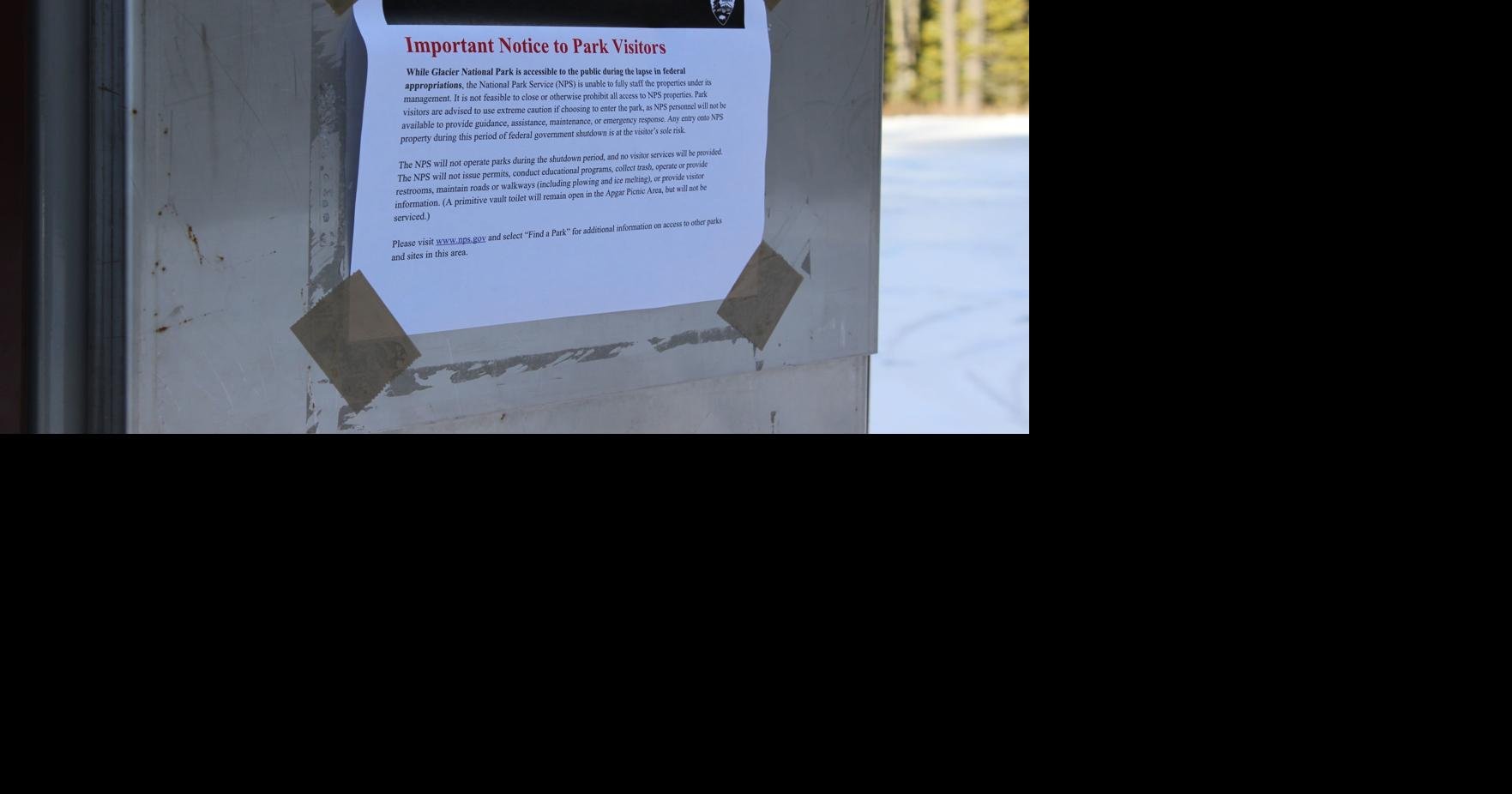For Glacier National Park visitors, government shutdown makes little