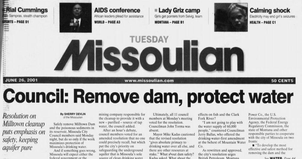 On this day 50, 25 years ago: Colstrip plants get green light, City Council votes to remove Milltown dam