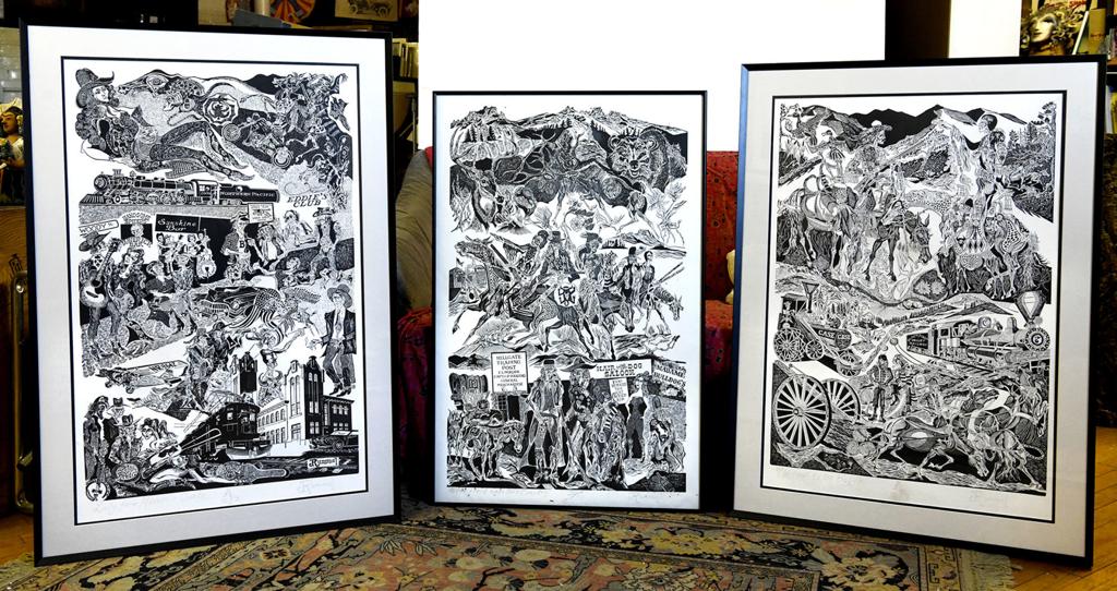 Jay Rummel Walter Hook Pieces On Display For Sale At First