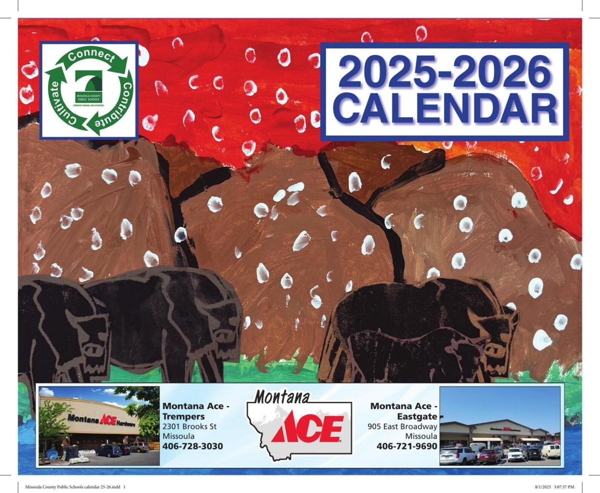 Missoula County Public Schools calendar 25-26
