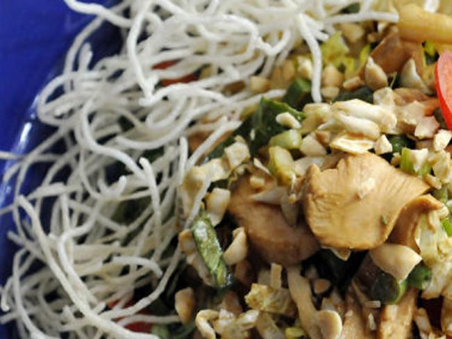 Puffed Rice Stick Noodles Add Crunch To Chinese Chicken Salad