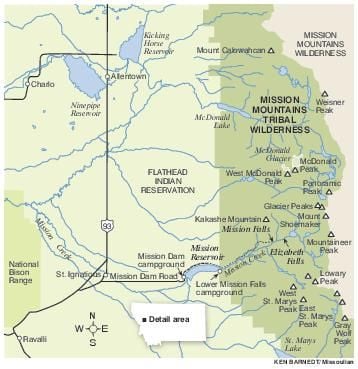 St Ignatius Montana Map Mission Lake Map | | Missoulian.com