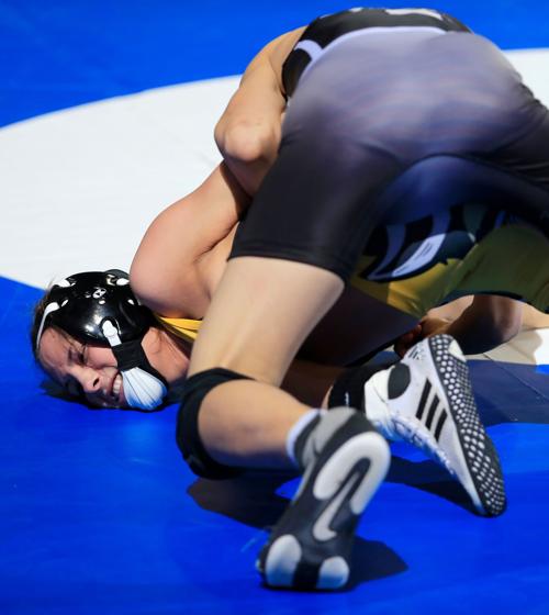 Missoula Sentinal's Dakota Thomas and Billings West's Glory Konecny