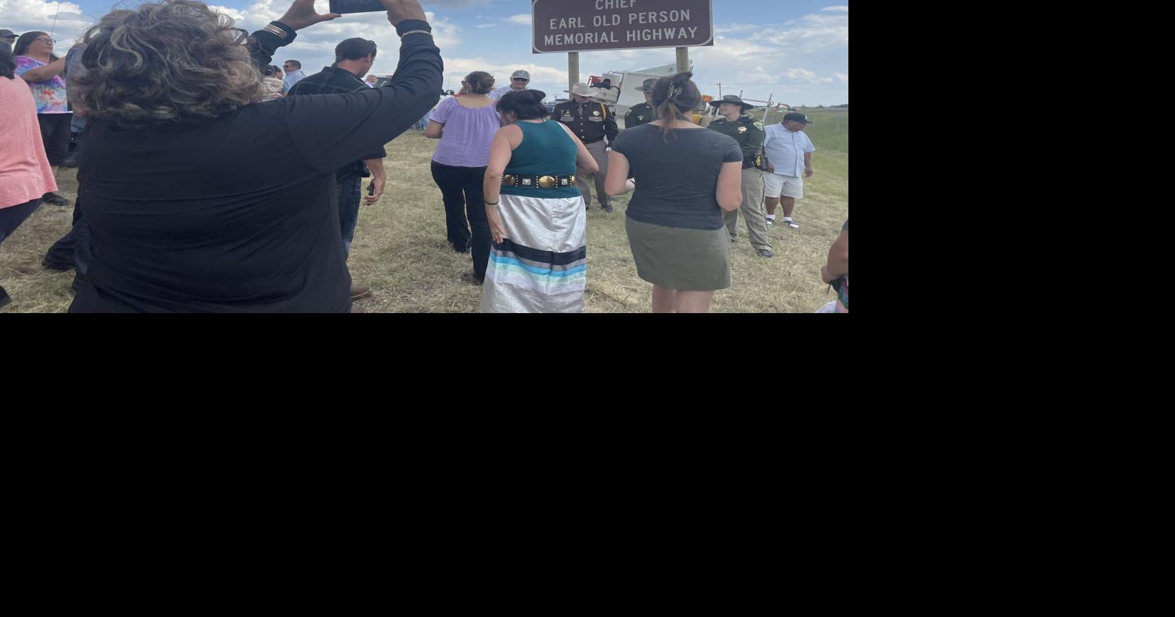 Blackfeet Nation unveils Chief Earl Old Person highway