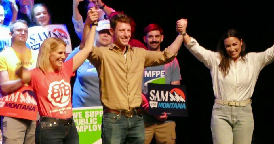 In Missoula, Forstag and Ocasio-Cortez campaign for working class votes