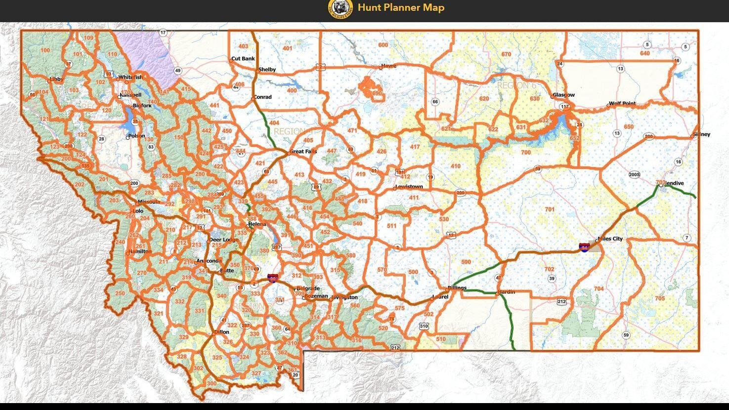 Montana Antelope Unit Map Fwp Updates Montana Hunter Planner With New Mapping Features | Montana  Untamed | Missoulian.com