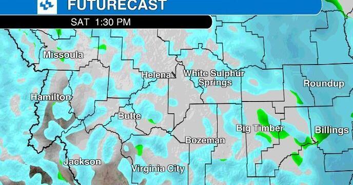 Mt Weather Sign Snow expected for weekend weather forecast in Montana