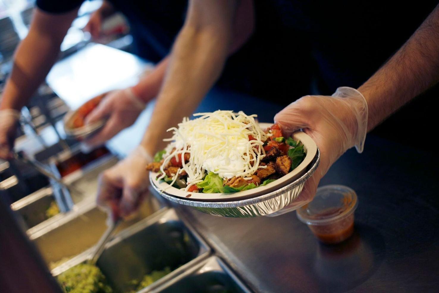 Man orders 75 Chipotle burrito bowls to test portion sizes