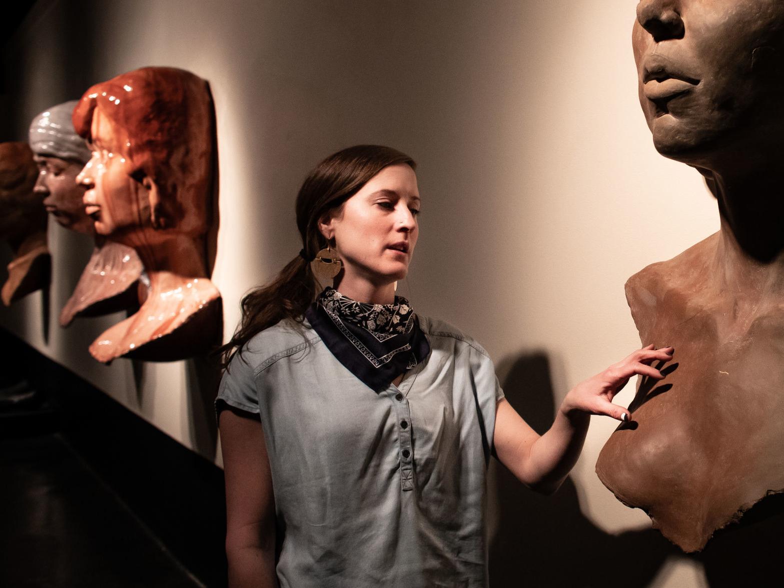 Um Student Sculpts Larger Than Life Figures From Clay Arts
