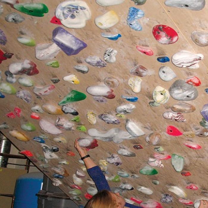 Couple S Garage Also Rocks As Climbing Wall Business