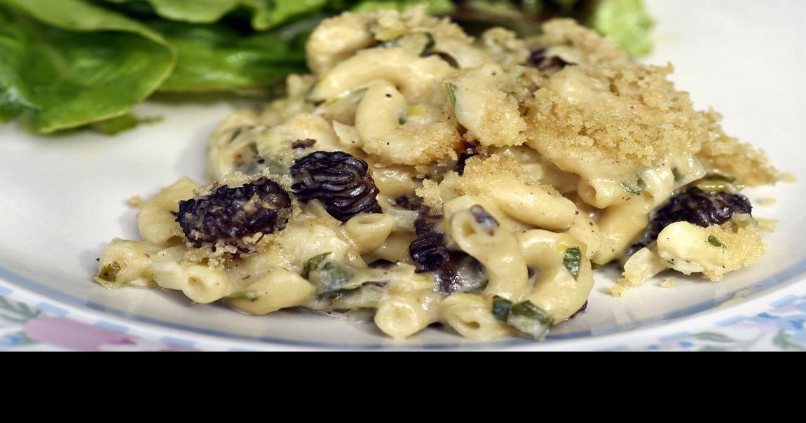 Morel mushrooms' umami flavors boost mac and cheese
