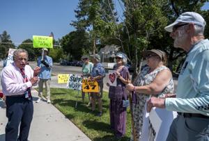 Community members rally to support Rocky Mountain Laboratories employees in Hamilton