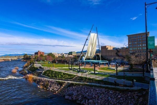 Downtown Missoula Celebrates Completion of Caras Park Canopy Project and Beartracks Underbridge Playspace