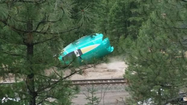 Fuselages in Clark Fork River