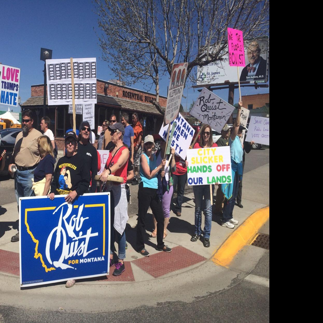 Photos Crowd Protests Trump Jr Rally In Butte State Regional Missoulian Com