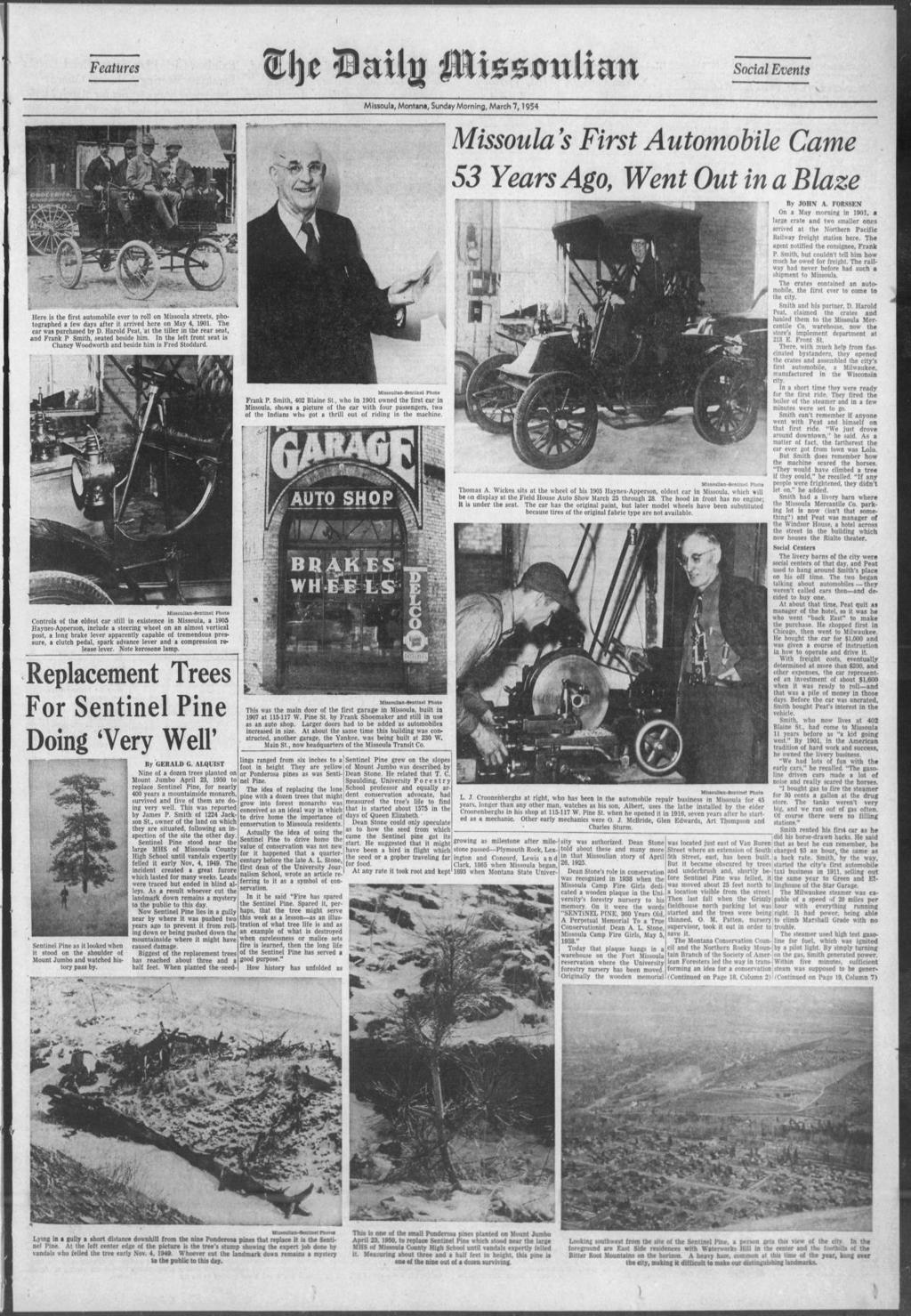 The Horseless Carriage Comes To Town Local News Missoulian Com
