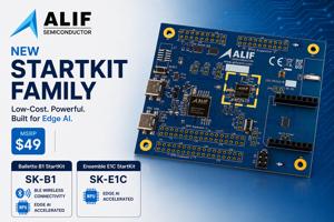 Alif Semiconductor Introduces New Low-Cost StartKit platform for its Edge AI Enabled Ensemble and Balletto Microcontrollers