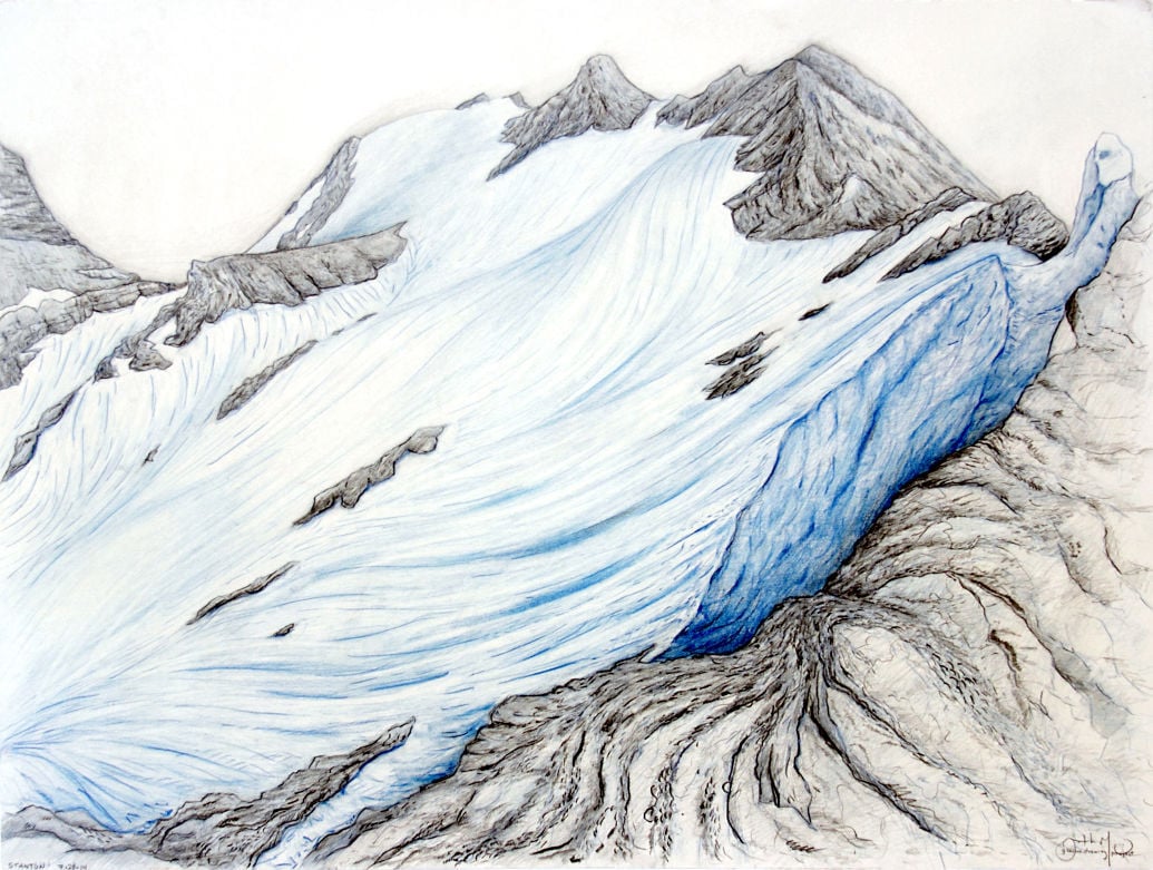Как нарисовать ледник