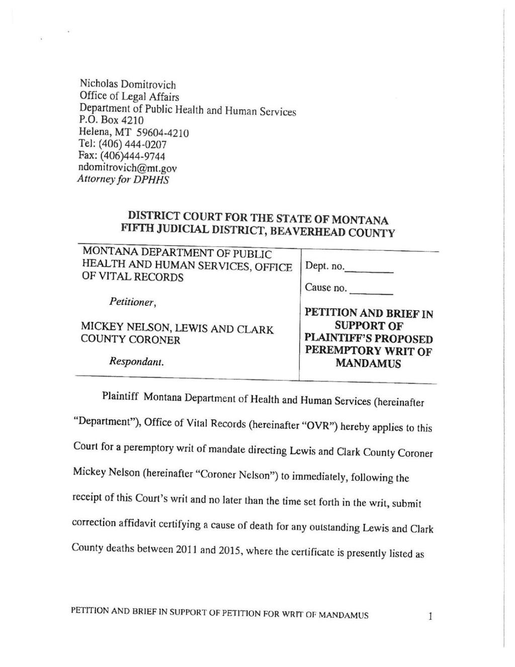 Lewis And Clark County Has Uncompleted Death Certificates Back To 2011 State Regional Missoulian Com