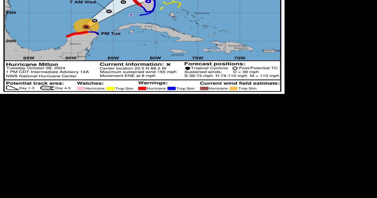 Hurricane Milton hits Category 5 again as Florida battens down for a ...
