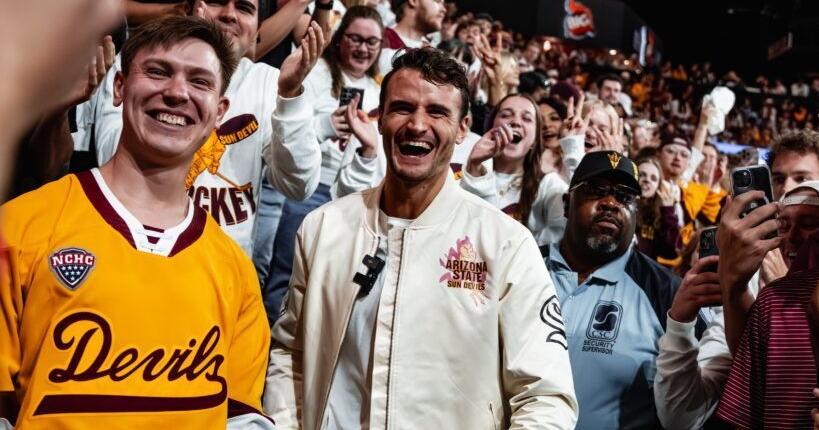 Alex Rafter Daily ‘Founding father’ Joey Daccord’s jersey raised to Mullett Arena rafters ...