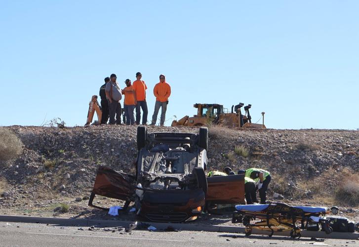 Three people taken to the hospital after rollover collision on Marina ...