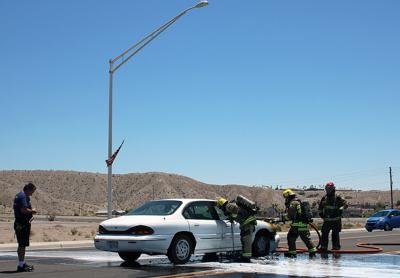 No injuries reported, but car fire slows lunch hour traffic on Highway ...
