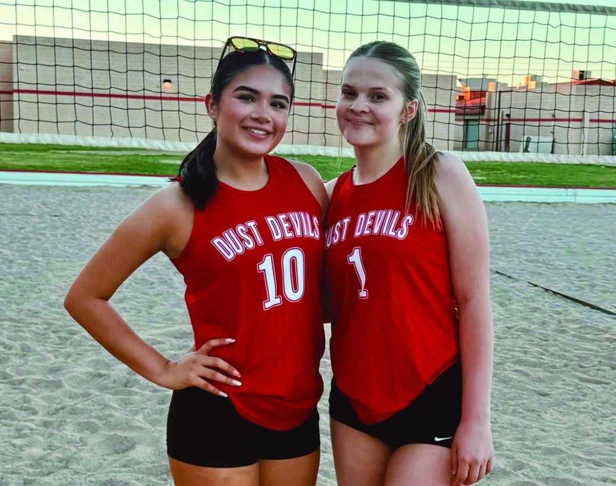Two River Valley beach volleyball pairs earn wins during opening week |  News | mohavedailynews.com