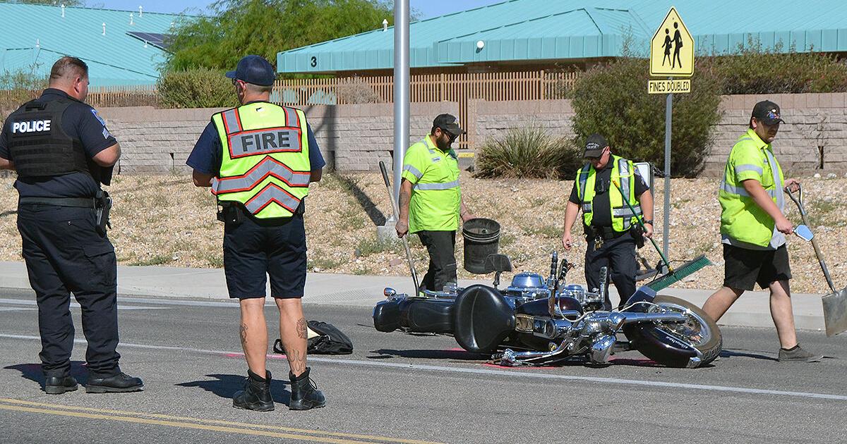 Two people flown to Las Vegas trauma center after motorcycle crash ...
