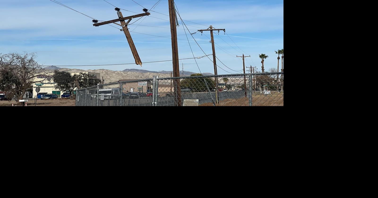 Broken power pole causes outage News