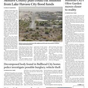 Page A1 | e - Edition | mohavedailynews . com