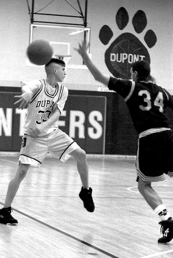 JordansSecretStuff Jason Williams Dupont High School Basketball Jersey Custom Throwback Retro Jersey L