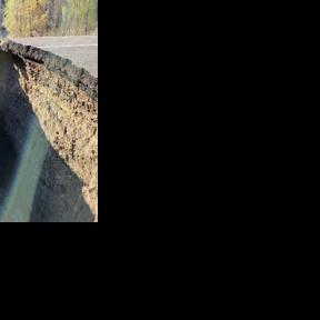 Hole-y moley! Sinkhole eats part of Highway 133; road closed