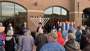 'Tonight we commit to keeping this flame alive': Jewish community gathers for first public menorah lighting in Montrose