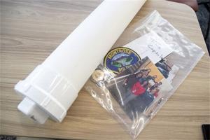 Police and mayor add time capsule at Public Safety Complex